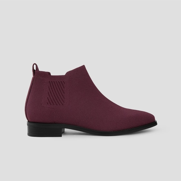 Vivaia Square-Toe Water-Repellent Ankle Boots (Ryan Pro) Burgandy Red 39.5/8.5 - Picture 2 of 7